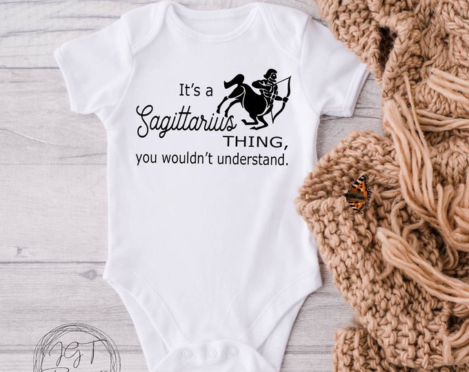 It's A Sagittarius Thing Baby Onesie® Bodysuit - Zodiac