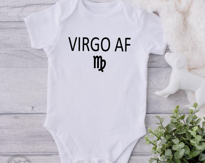 Virgo Zodiac Baby Onesie® Bodysuit -  Virgo AF