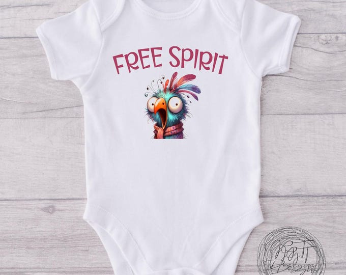 Free Spirit Bird Baby Onesie® Bodysuit