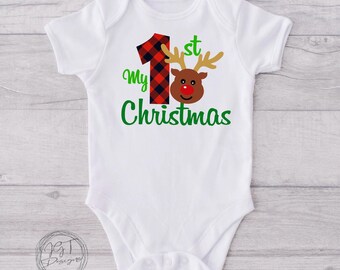 My 1st Christmas Baby Onesie® Bodysuit