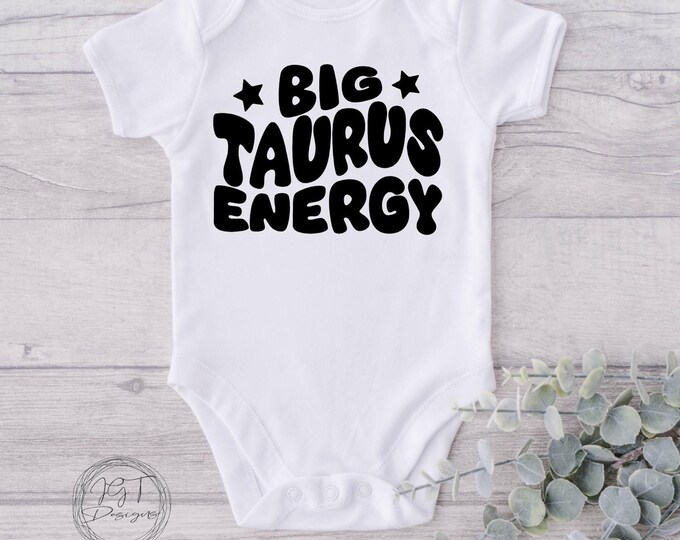 Taurus Zodiac Baby Onesie® Bodysuit -  Big Taurus Energy