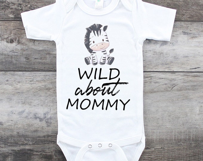 Funny Baby Onesie® Bodysuit -  Wild About Mommy