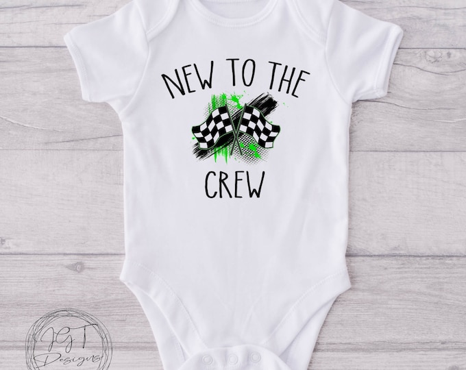 New To The Crew Racing Baby Onesie® Bodysuit - Newborn Bodysuit