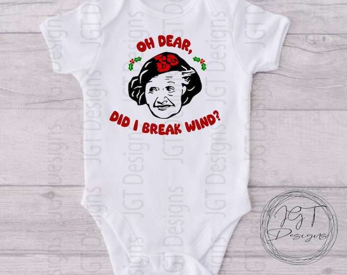 Did I Break Wind Christmas Baby Onesie® Bodysuit - Vacation Inspired