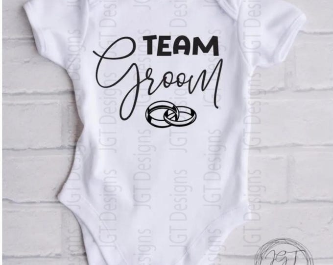 Wedding Baby Onesie® Bodysuit - Team Groom-  Baby of the Bride