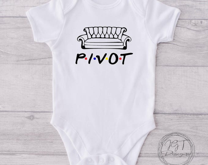 Pivot Funny Baby Onesie® Bodysuit  Friends TV Inspired