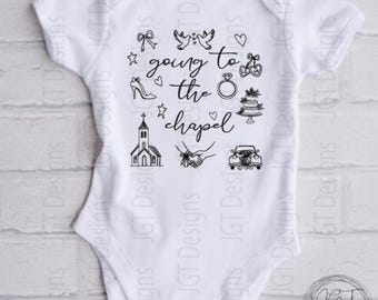 Wedding Baby Onesie® Bodysuit - Going To The Chapel -  Baby of the Bride