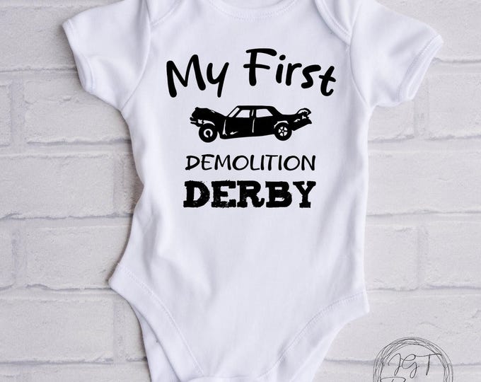 My First Demolition Derby Baby Onesie® Bodysuit