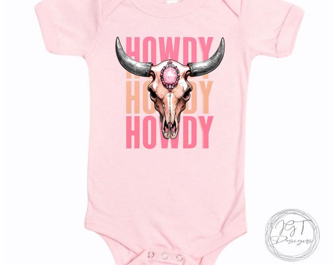 Howdy Westetn Onesie® Bodysuit - Skull