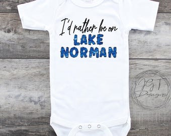 I'd Rather Be On Lake Norman Baby Onesie® Bodysuit