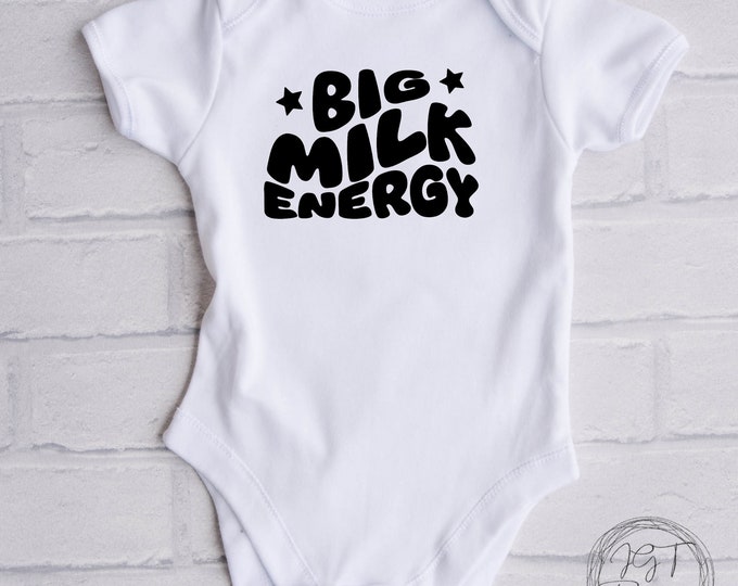 Big Milk Energy Retro Baby Onesie® Bodysuit
