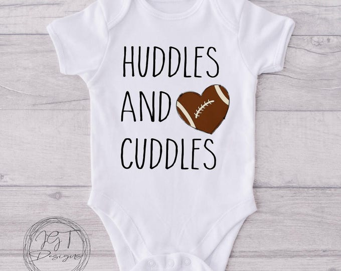 Huddles And Cuddles Football Baby Onesie® Bodysuit