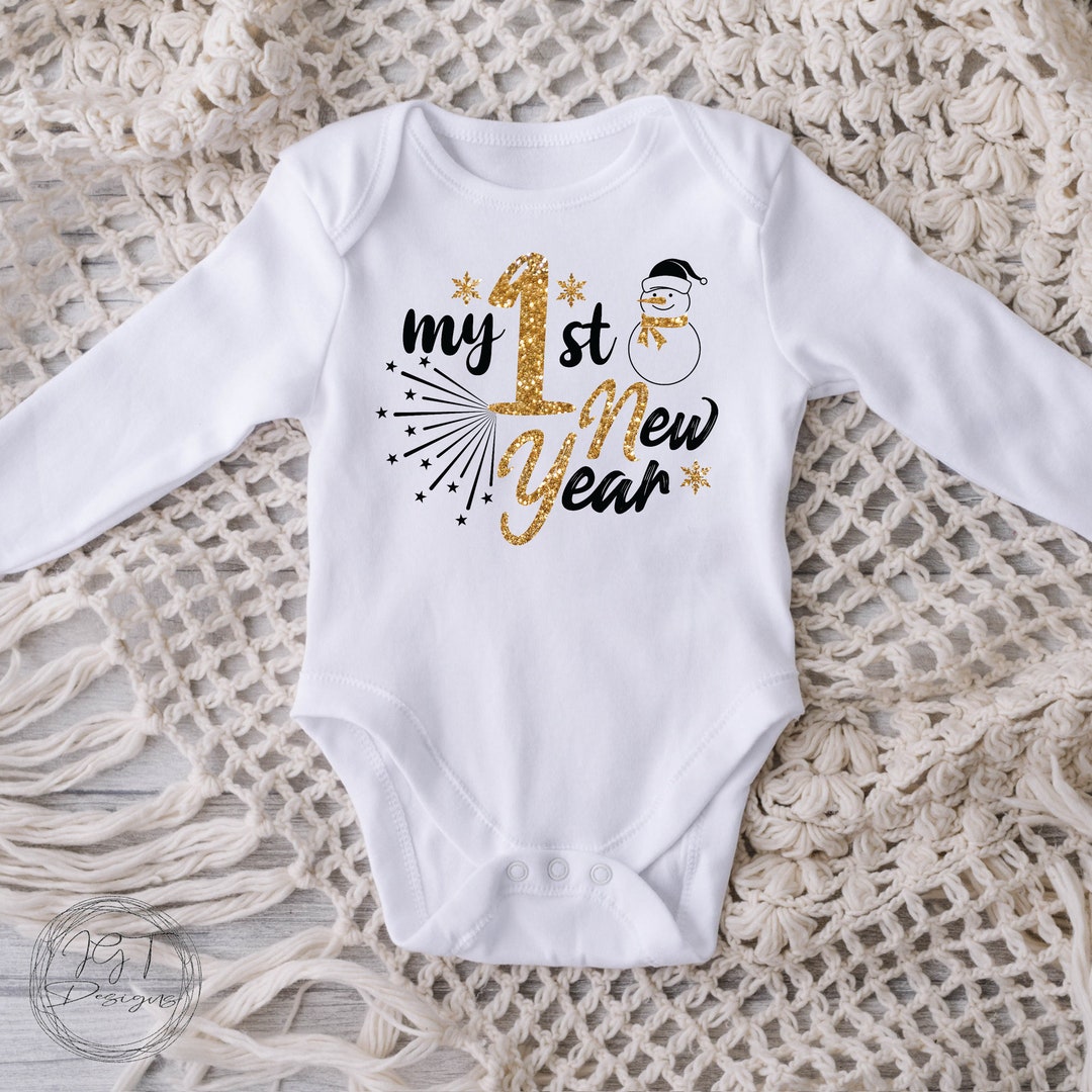 New Year's Baby Bodysuit, My 1st New Years Baby Bodysuit, Baby Shirt