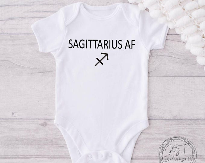 Sagittarius Zodiac Baby Onesie® Bodysuit -  Sagittarius AF -