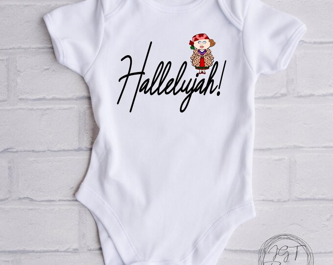 Hallelujah Christmas Baby Onesie® Bodysuit - Christmas Vacation Inspired