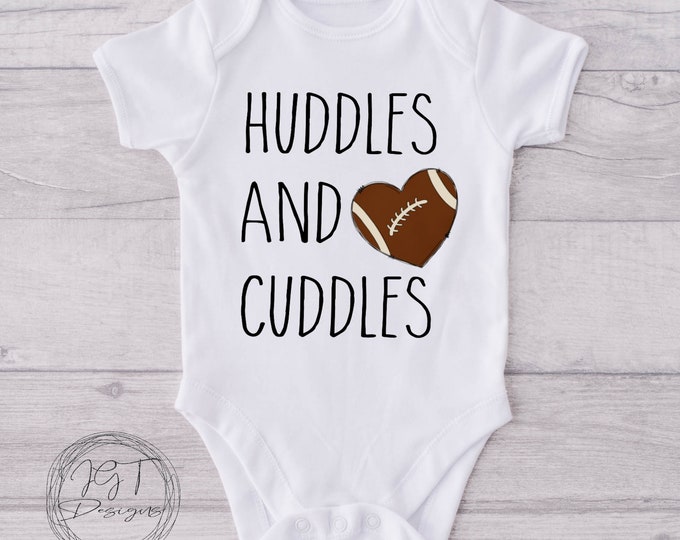 Huddles And Cuddles Football Baby Onesie® Bodysuit