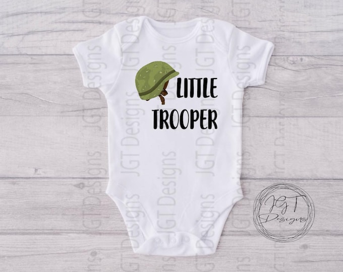 Little Trooper - Military Baby Onesie® Bodysuit
