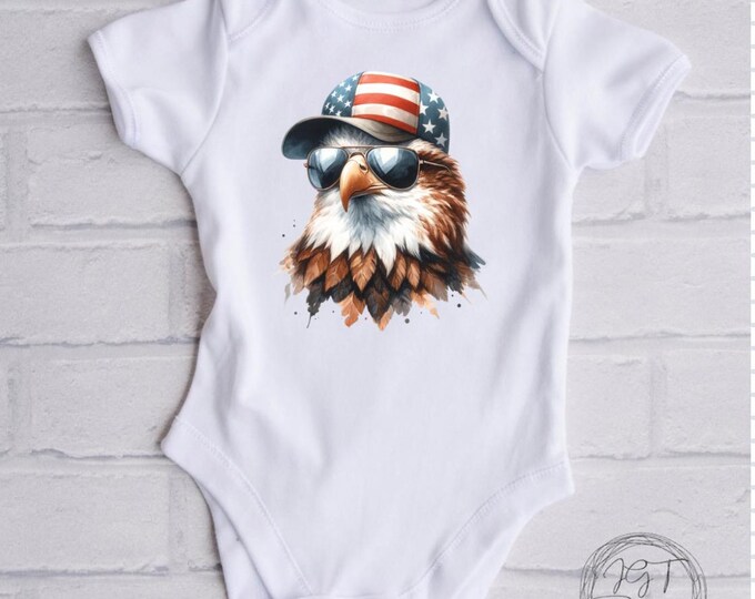 July 4th Baby Onesie® Bodysuit - Eagle USA