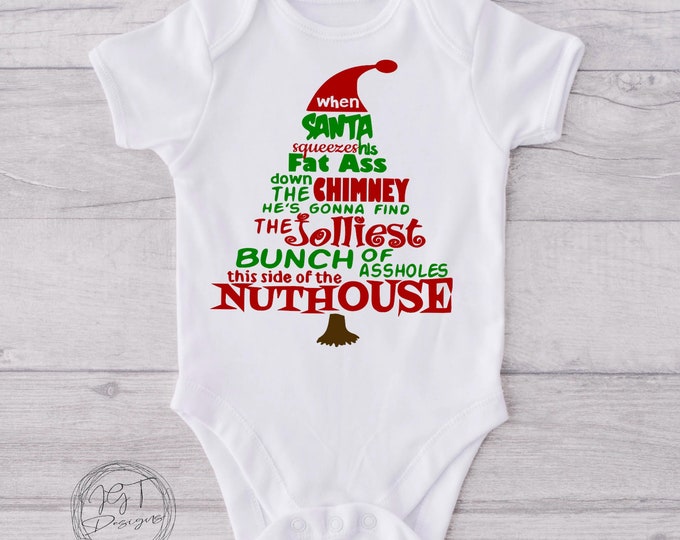 Jolliest Bunch of Aholes Baby Onesie® Bodysuit -Christmas Vacation Inspired