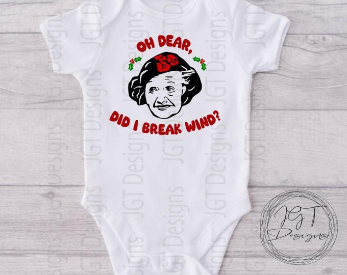 Did I Break Wind Christmas Baby Onesie® Bodysuit - Vacation Inspired