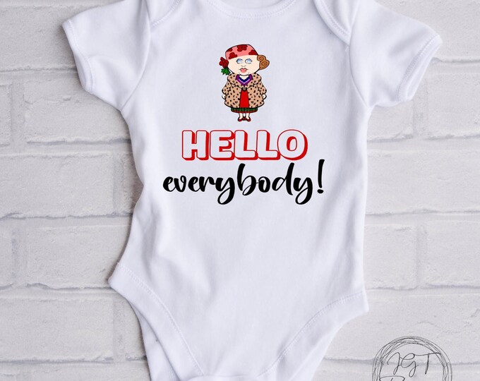 Hello Everybody Christmas Baby Onesie® Bodysuit - Christmas Vacation Inspired