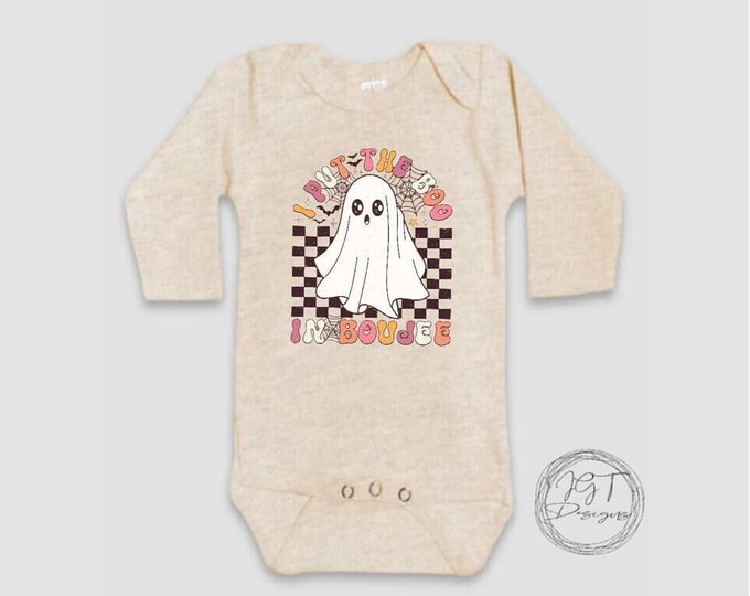 Retro Halloween Baby Onesie® Bodysuit - I Put The Boo In Boujee