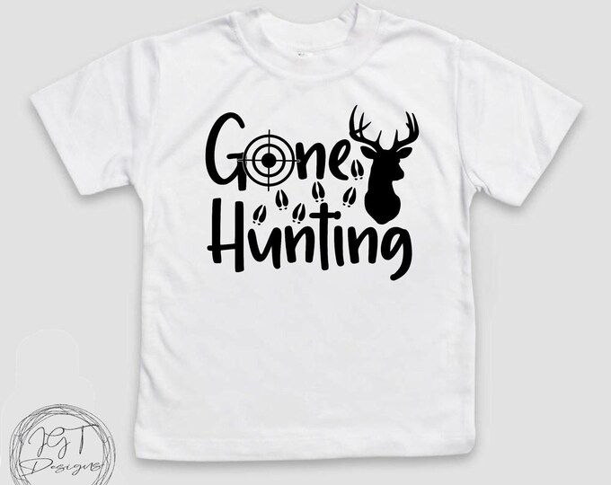 Gone Hunting Tshirt Baby Onesie® Bodysuit -  Deer Hunting