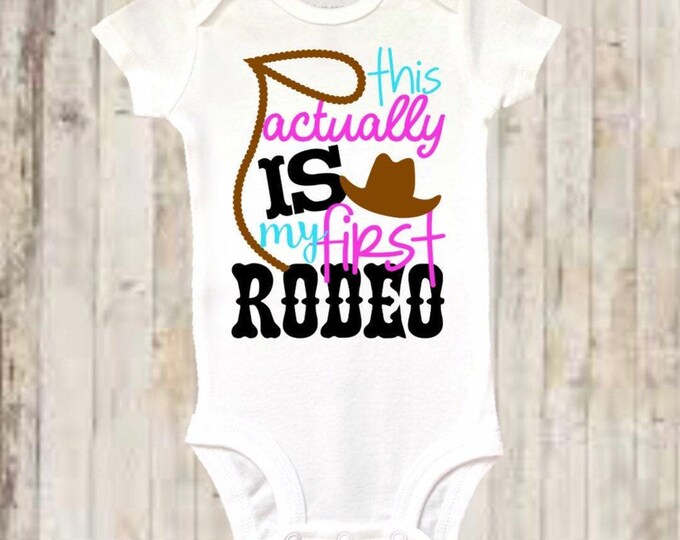 Funny Baby Onesie® Bodysuit -  This Actually Is My First Rodeo
