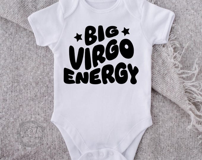 Virgo Zodiac Baby Onesie® Bodysuit - Big Virgo Energ