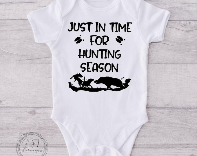 Hog Hunting Baby Onesie® Bodysuit - Just In Time For Hunting Season