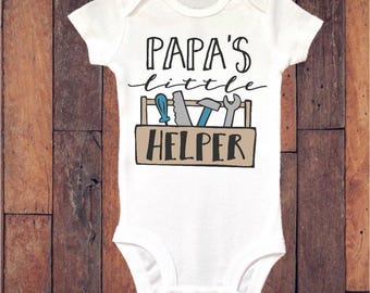 Papa's Little Helper Baby Onesie® Bodysuit