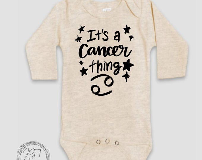 Cancer Zodiac Baby Onesie® Bodysuit -  It’s A Cancer Thing -