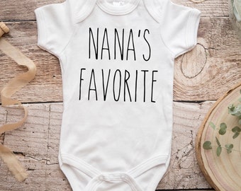 Nana Baby Onesie® Bodysuit -  Nana’s Favorite -  Minimalist -