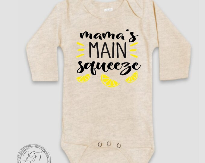 Mama's Main Squeeze Funny Baby Onesie® Bodysuit