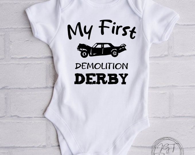 My First Demolition Derby Baby Onesie® Bodysuit