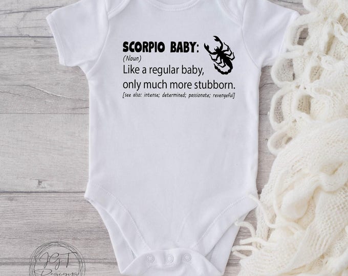 Scorpio Zodiac Baby Onesie® Bodysuit -  Scorpio