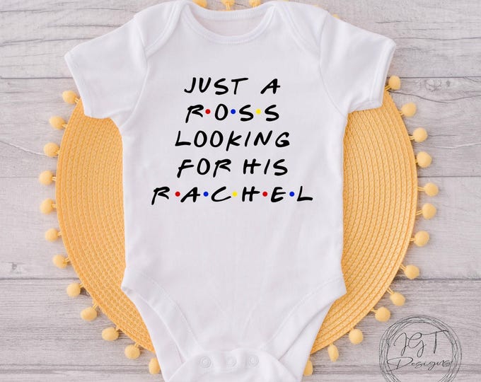 Ross Looking For His Rachel Baby Onesie® Bodysuit - Friends TV Inspired