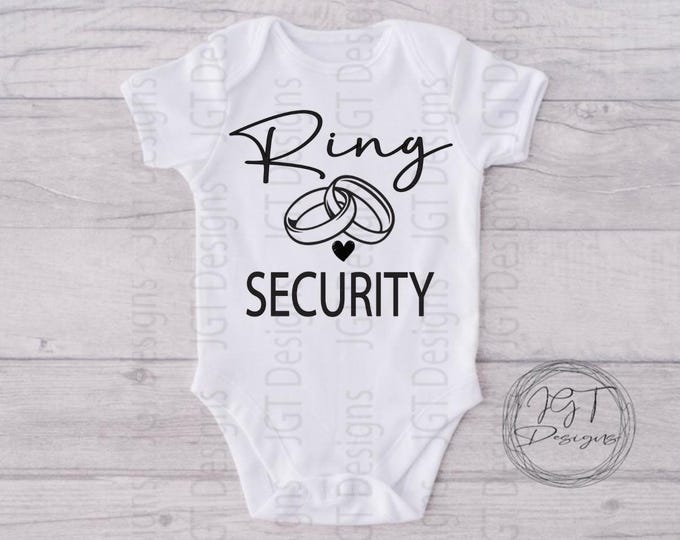 Ring Security Baby Onesie® Bodysuit -  Wedding