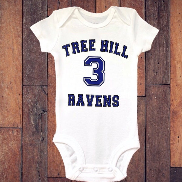 Tree Hill Ravens Baby Bodysuit, TV Show  Baby Shirt, Kids Shirt