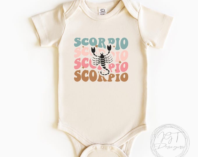 Scorpio Zodiac Retro Baby Onesie® Bodysuit