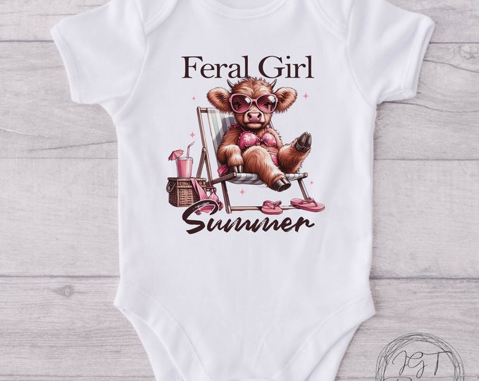 Feral Girl Summer Baby Onesie® Bodysuit - Highland Bodysuit