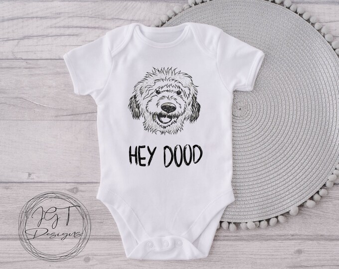 Hey Dood Dog Baby Onesie® Bodysuit - Doodle