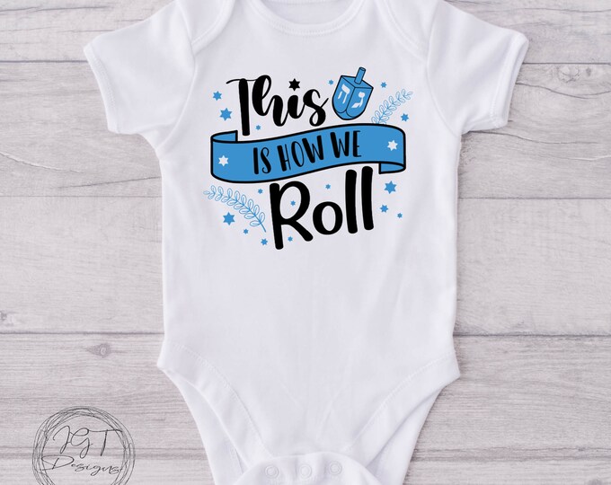 This Is How We Roll Hanukkah Baby Onesie® Bodysuit -  Hanukkah