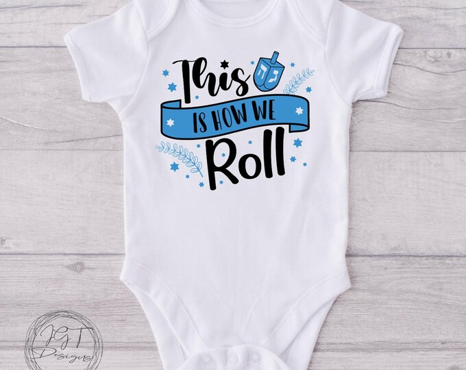 This Is How We Roll Hanukkah Baby Onesie® Bodysuit -  Hanukkah