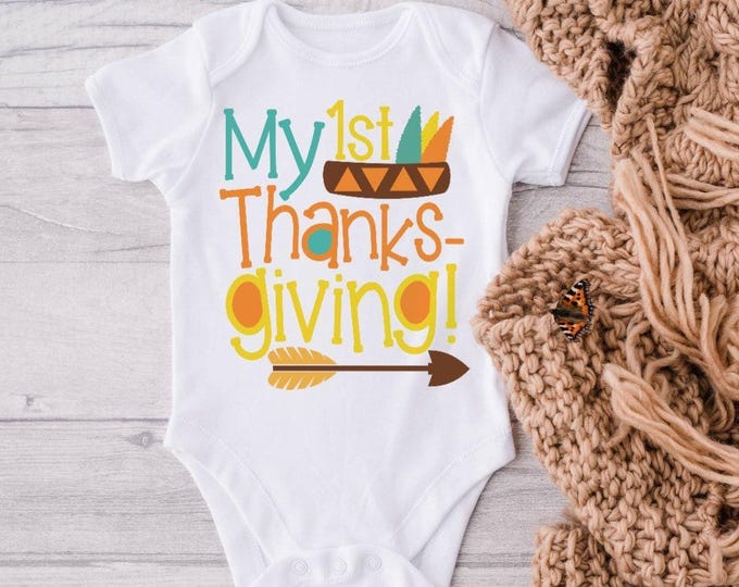 My First Thanksgiving Baby Onesie® Bodysuit - Fall