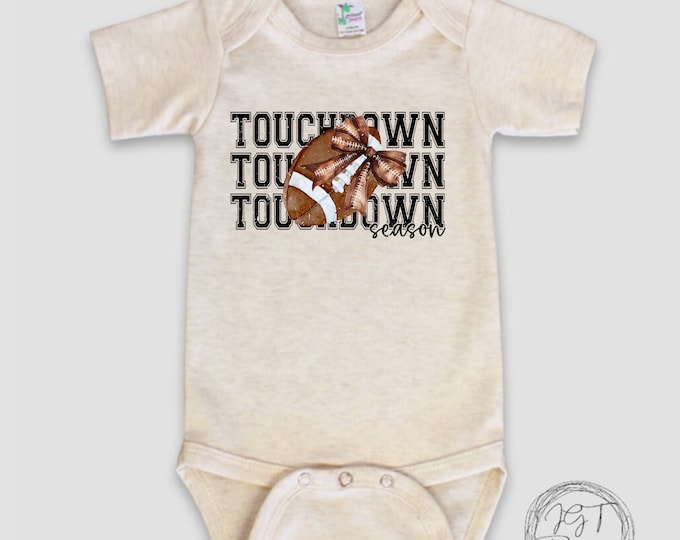 Coquette Touchdown Season Football Baby Onesie® Bodysuit
