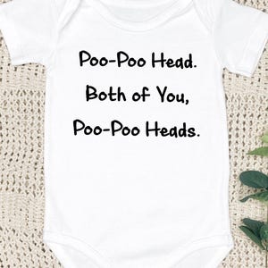 Poo Poo Head Baby Onesie® Bodysuit Funny - Vanderpump TV Inspired