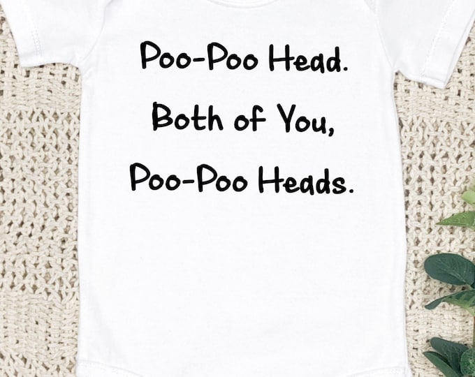 Poo Poo Head Baby Onesie® Bodysuit Funny - Vanderpump TV Inspired