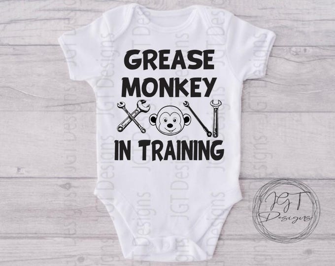 Grease Monkey In Training Baby Onesie® Bodysuit