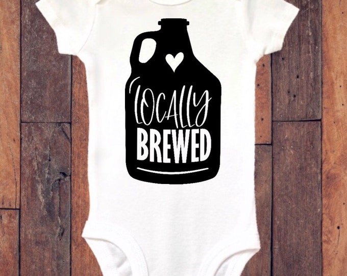 Locally Brewed Funny Baby Onesie® Bodysuit
